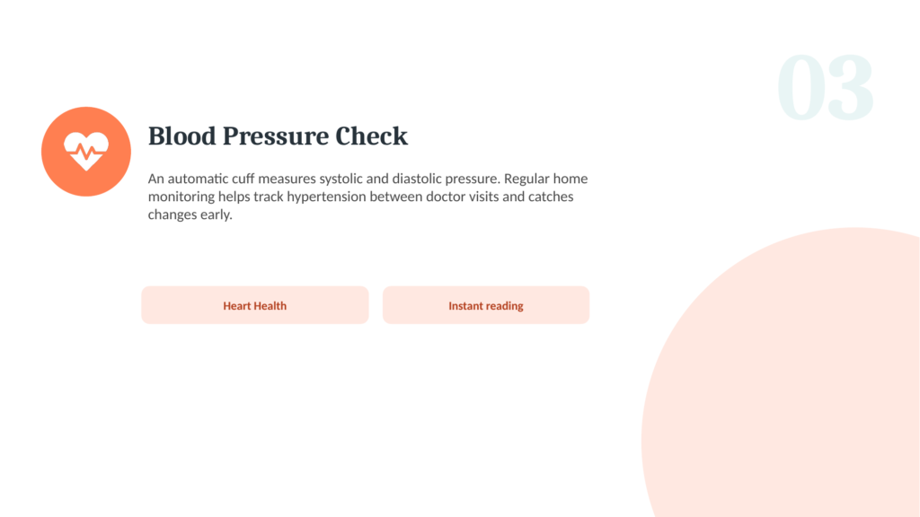 Icon representing an at-home blood pressure check