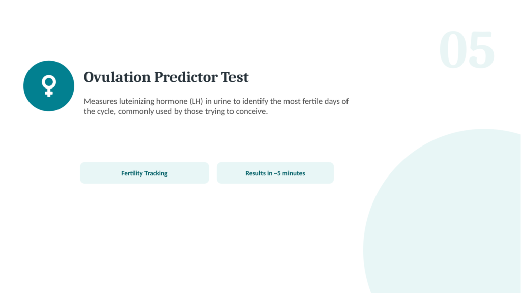 Icon representing an at-home ovulation predictor test